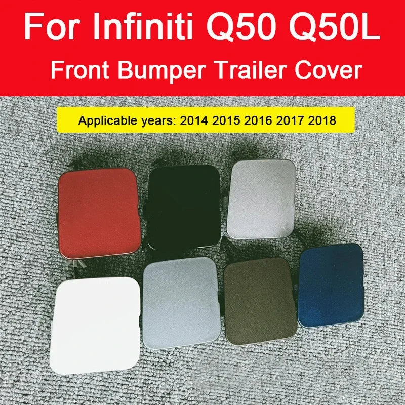 Car Trailer Cover Front Rear Bumper Tow Hook Cap For Infiniti Q50 2014 2015 2016 2017 2018 850714GA0A 85071-4GA0A