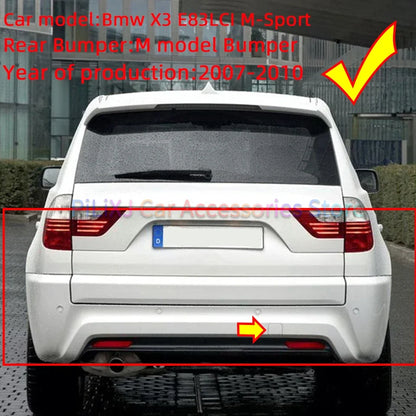 Rear Bumper Tow Hook Cover For BMW X3 E83 LCI M-Sport 2003-2010 Hauling Trailer Shell Bumper Decoration Cap Painted 51123416948
