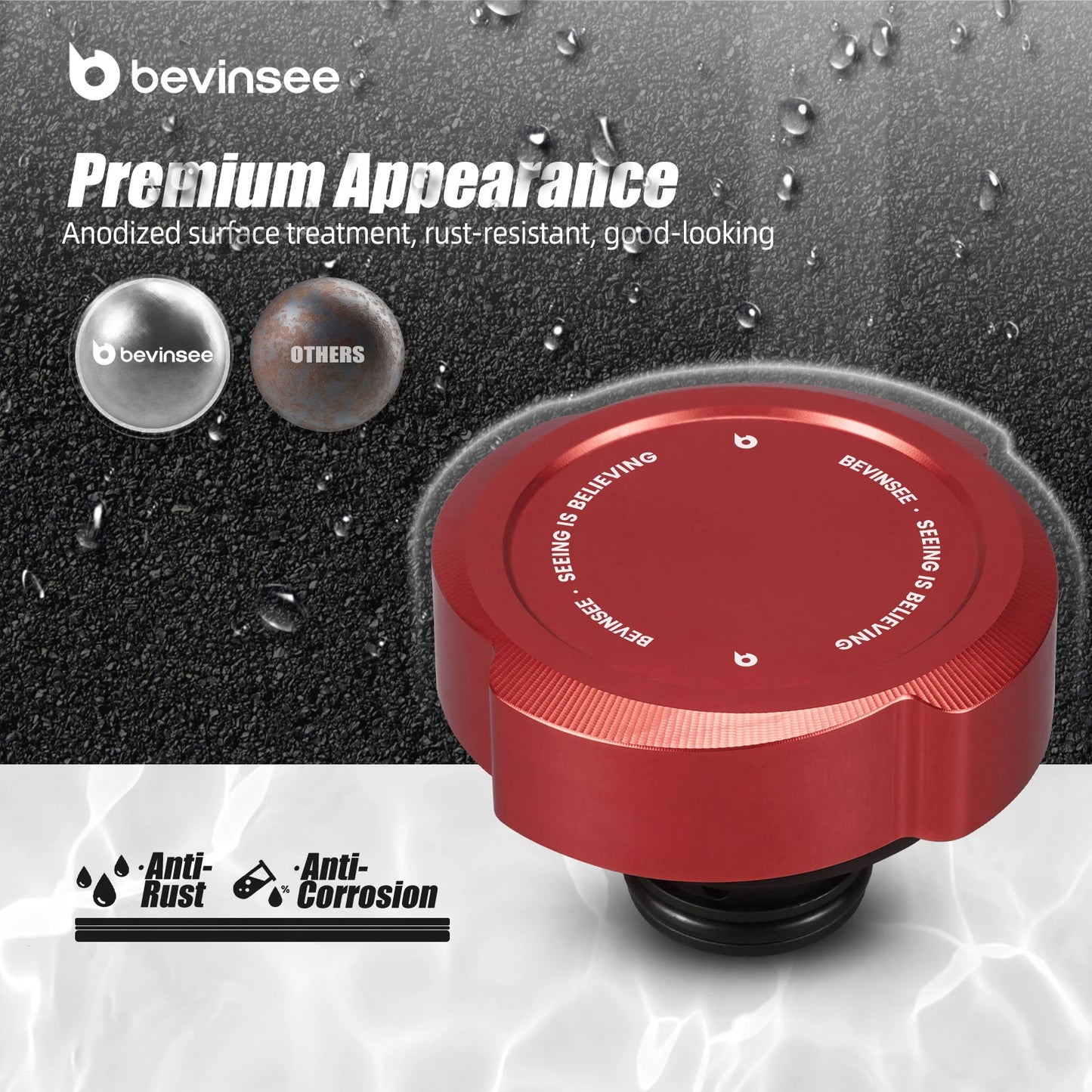 Aluminum Coolant Expansion Tank Cap For BMW E46 E36 E39 X3 E83 X5 E53 Z4 E85 E86 318i 320i 323i 325i 328i 525i 528i 2.5i 3.0i