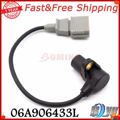 06A906433L 06A906433G 06A906433N Car Crankshaft Position Sensor For AUDI A3 A4 TT For VW BEETLE EOS GOLF GTI JETTA PASSAT