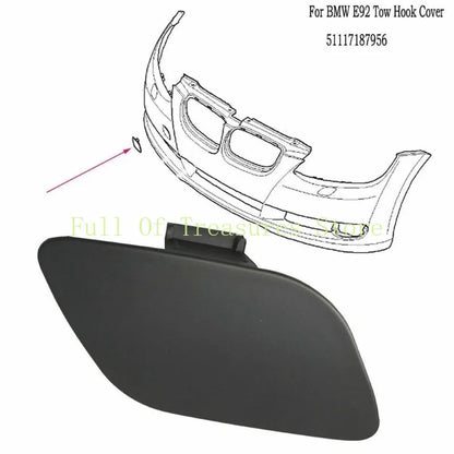 For51117187956 For BMW E92 E93 3-Series Front Bumper Tow Hook Cover 328i 328xi 335i