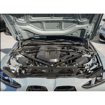 JMCARCOOL Car Water Tank Upper Front Bumper Engine Hood Protector Cap Dry Carbon Fiber For BMW G87 M2 G80 M3 G82 G83 M4 2021+