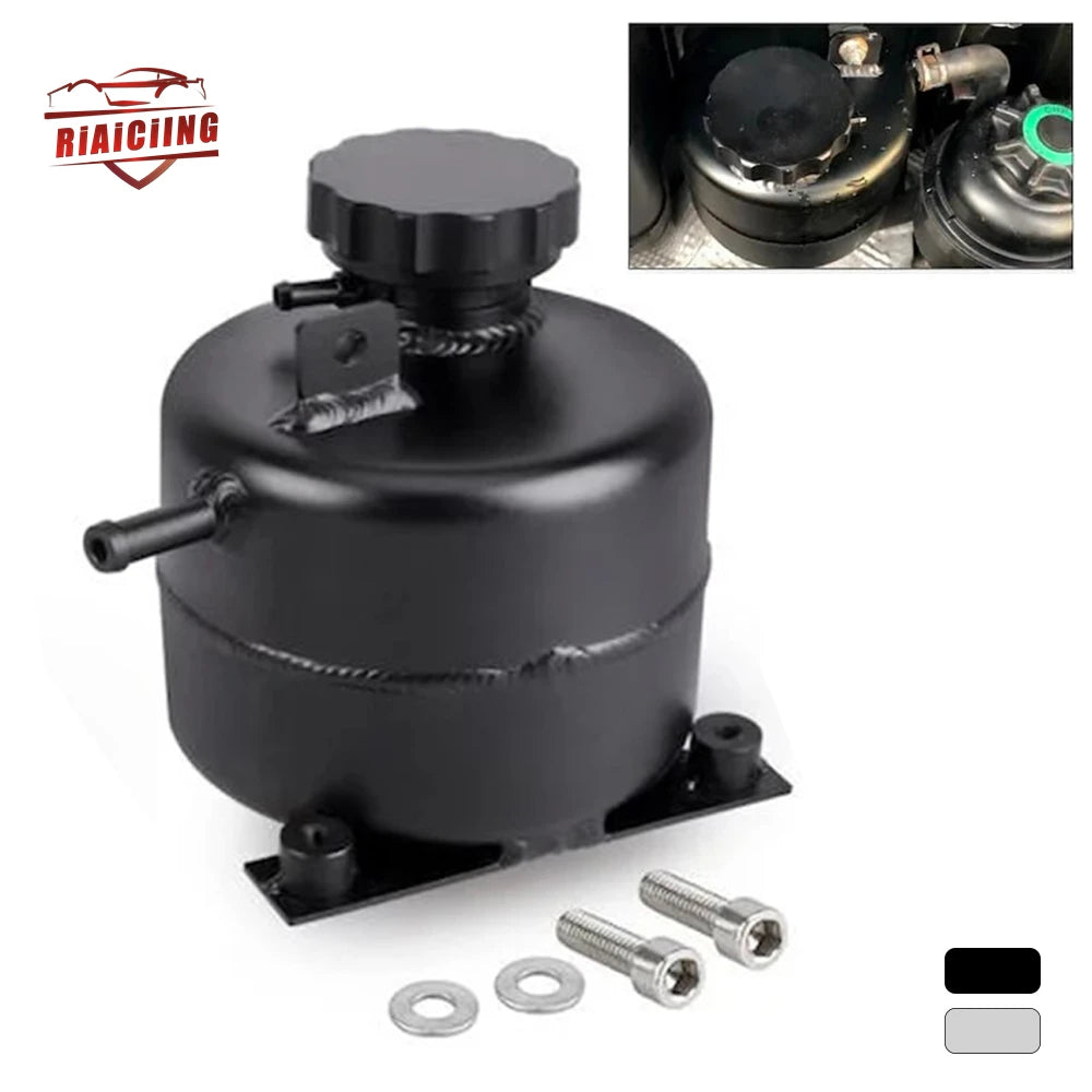 Aluminum Coolant Header Expansion Overflow Water Tank Cap Reservoir Can Car Accessories For 02-08 BMW Mini Cooper S R52 R53