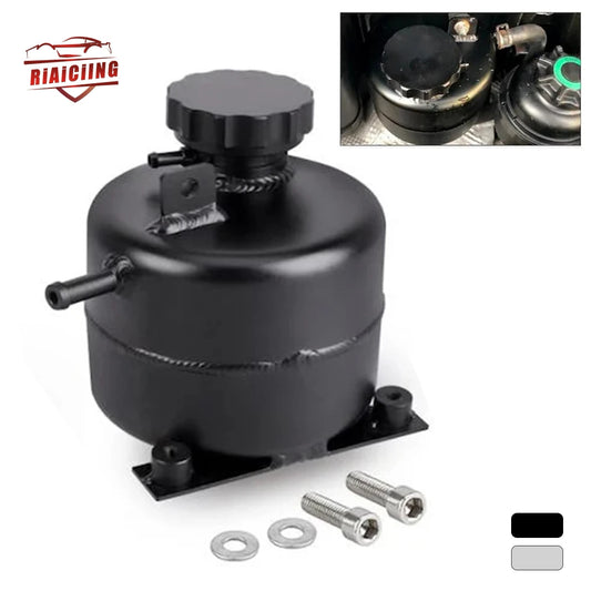 Aluminum Coolant Header Expansion Overflow Water Tank Cap Reservoir Can Car Accessories For 02-08 BMW Mini Cooper S R52 R53