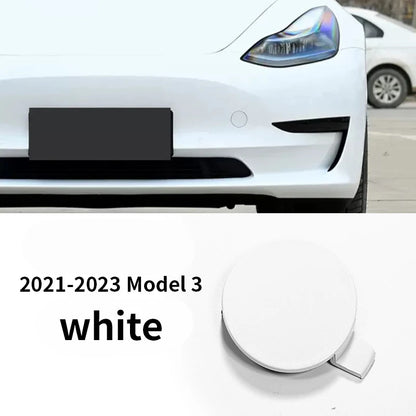 Auto Car Front Bumper Tow Hook Eye Cover Trim Trailer Cap Plug for Tesla Model 3 Automobiles Parts Accessories