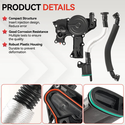 Oil Separator PCV Valve Engine Crankcase Assembly For AUDI TT A4 Q5 VW Golf Jetta 1.8 2.0 TSI 06H103495A 06H103495 06H103495AH