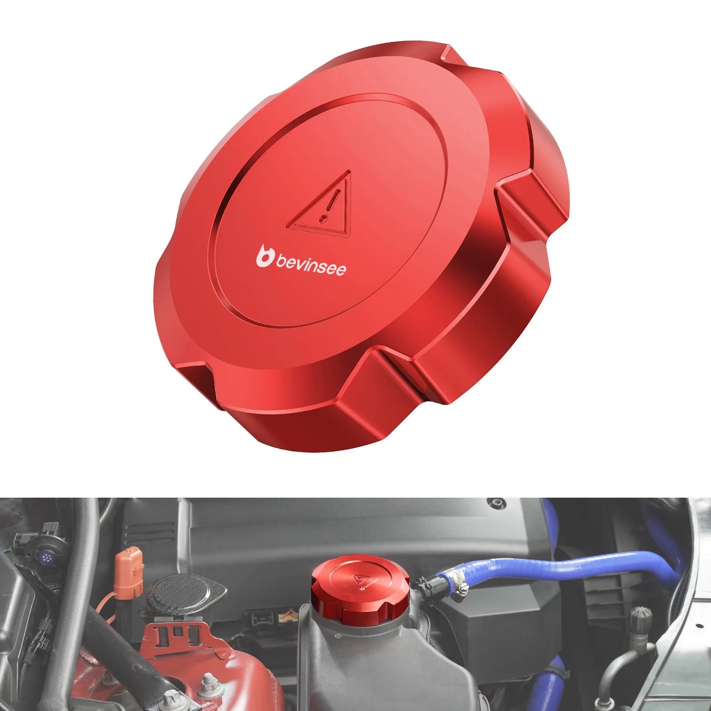 BEVINSEE Coolant Tank Cover For BMW E90 E92 E93 E91 F30 F32 F33 F34 E60 F10 F07 F20 F22 E81 E87 G30 X1 E84 X3 F25 X5 E70 F15 Z4