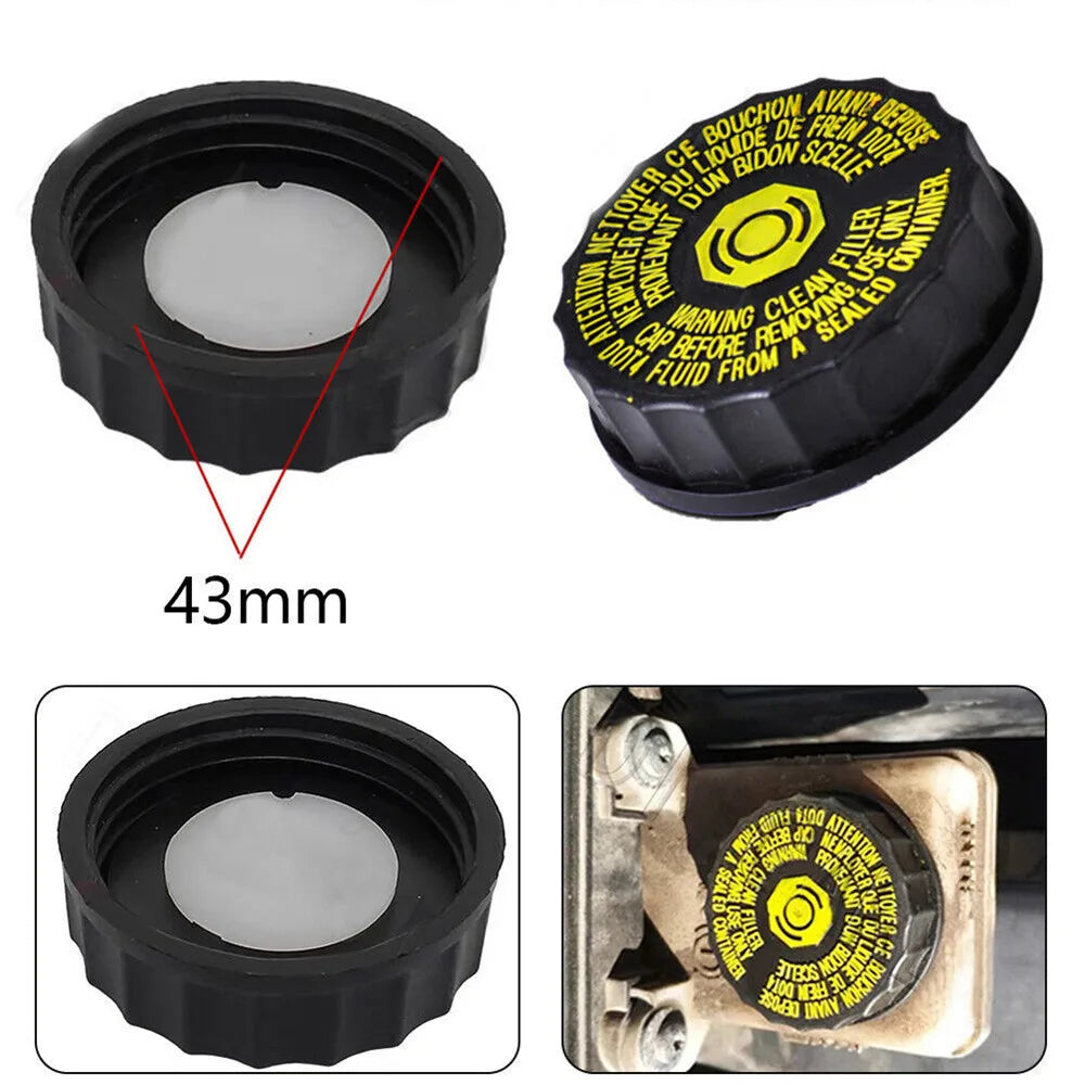 1pc Brake Fluid Cap Brake Fluid Reservoir Bottle Tank Cap Cover Plastic 5.2cm* 4.3cm 1613328880 For Peugeot 206 306 307 308