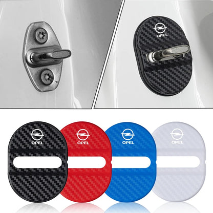 For Opel Corsa Astra Insignia Mokka Adam Combo OPC Antara Vectra 4PCS Car Door Lock Cover Stainless Steel Protection Accessories