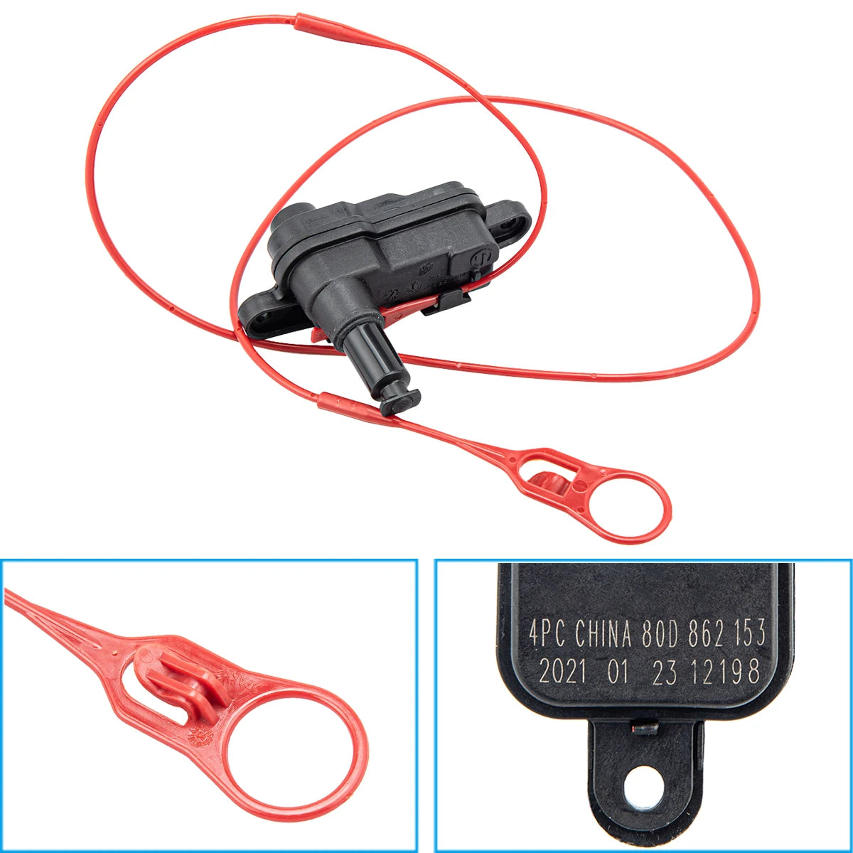 OEM Fuel Door Lock Flap Actuator Motor 8V0862153,8V0862153A For AUDI A3,A4,A5,A6,A7,A8,Q3,Q5 2009-2021,Q7 2005-2010