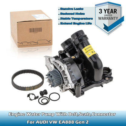 OEM Engine Coolant Pump with Belts 06H121026N For AUDI A3,A4 B8,A5,A6 C7,Q3,Q5,TT,VW Beetle,Golf,Passat,Scirocco,Sharan,Tiguan