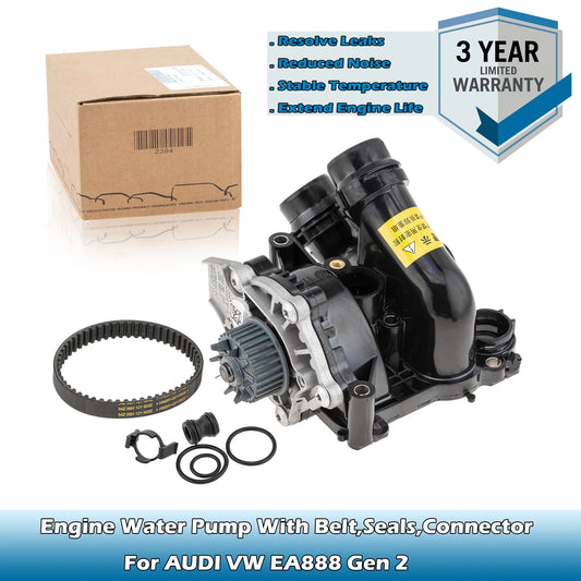 OEM Engine Coolant Pump with Belts 06H121026N For AUDI A3,A4 B8,A5,A6 C7,Q3,Q5,TT,VW Beetle,Golf,Passat,Scirocco,Sharan,Tiguan