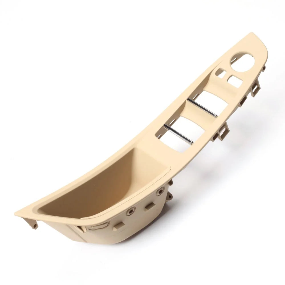 4 Colors Left Drive LHD Beige Black Carbon Fiber Car Interior Door Handle Pull 7PCS Set For BMW 5 Series F10 F18 523 525 528