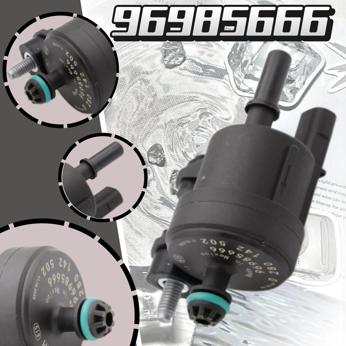 96985666 0280142502 Engine Vapor Canister Purge Control Valve Solenoid For 2013-2015 Chevrolet Spark 96985666 0280142502