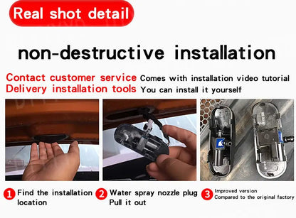 Heated Spray Glass Water Nozzle For Audi A1 8X A3 8V A4 B8 A6 C7 C8 A7 C7 A8 Q3 Q5 Q7 Windscreen Washer Jet Water Spray Nozzles
