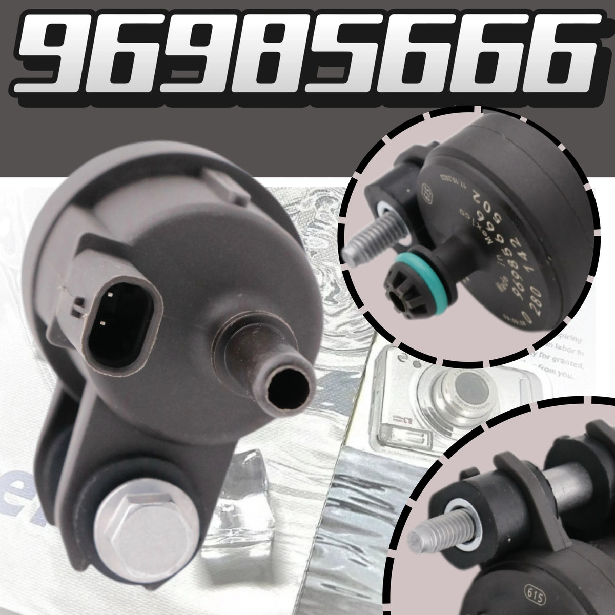 96985666 0280142502 Engine Vapor Canister Purge Control Valve Solenoid For 2013-2015 Chevrolet Spark 96985666 0280142502