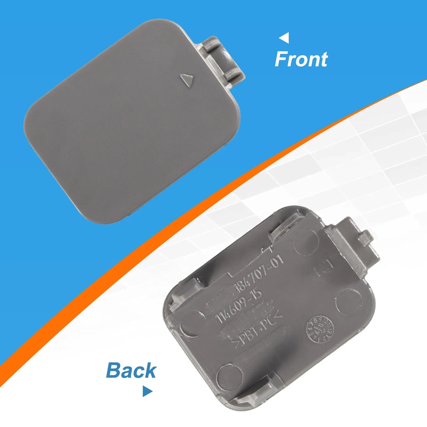 Front Bumper Tow Hook Cover Cap Towing Eye For BMW E60 E61 535i 550i 528i Accessories 2008-2010 51117184708 Car Accessories