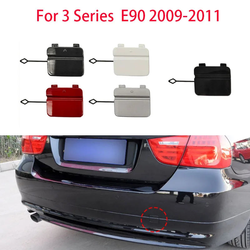 Rear Bumper Towing Hook Cover Shell For BMW 3 2009-2011 E90 LCI 318 320 323 325 328 330 335 Hauling Trailer Cap 51127202673