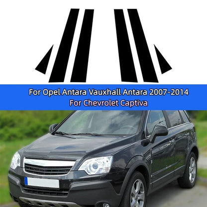 Car Pillar Posts Door Window Trim Stickers Styling For Opel Antara Vauxhall Antara Insignia A Buick For Chevrolet Captiva Sport