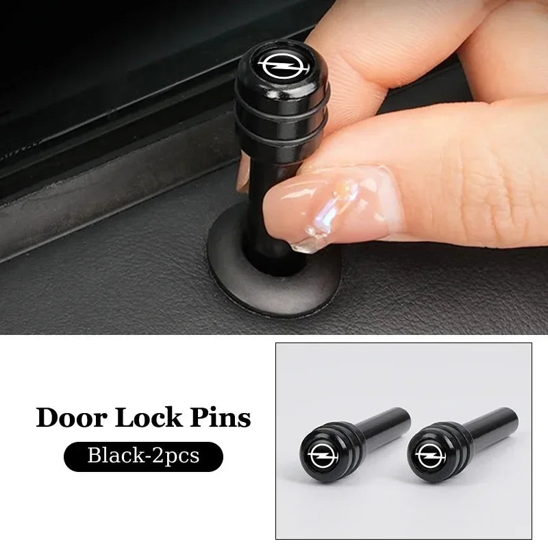 2/4Pcs Car Interior Door Lock Pins Rods Knobs Accessories For Opel Corsa Astra Insignia Zafira Meriva Mokka Grandland Vivaro