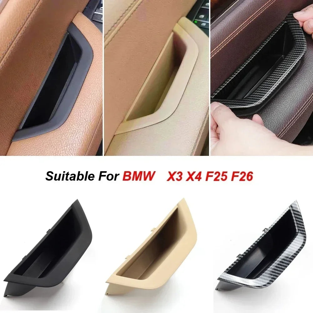 LHD RHD Interior Driver Door Pull Handle Armrest Panel Cover Storage Box For BMW X3 X4 F25 F26 2010-2016 51417250307