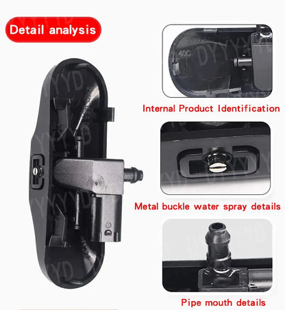 Heated Spray Glass Water Nozzle For Audi A1 8X A3 8V A4 B8 A6 C7 C8 A7 C7 A8 Q3 Q5 Q7 Windscreen Washer Jet Water Spray Nozzles