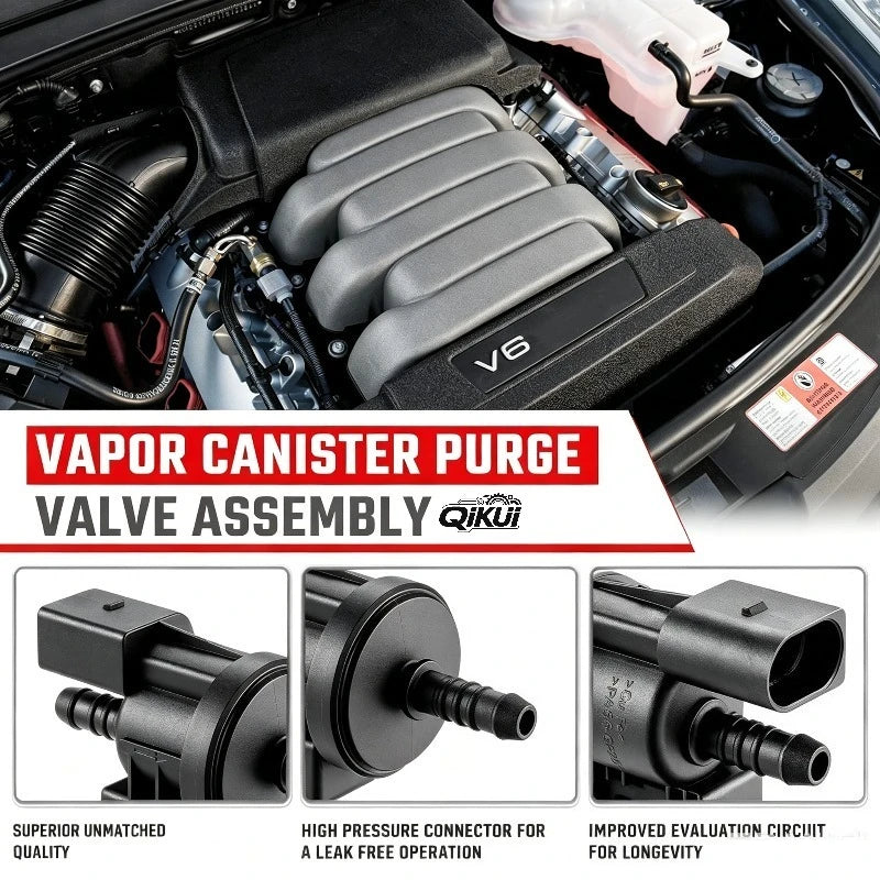 06E906517A EVAP Vapor Canister Purge Valve Solenoid Assembly Compatible With for Volkswagen VW Touareg Audi A4 A6 0280142431