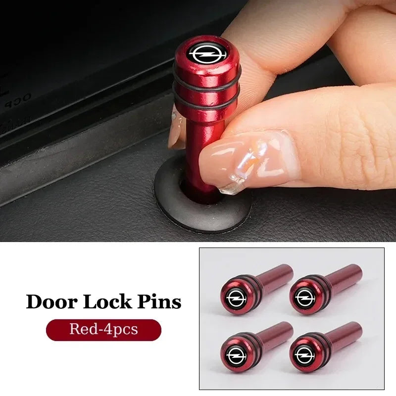 2/4Pcs Car Interior Door Lock Pins Rods Knobs Accessories For Opel Corsa Astra Insignia Zafira Meriva Mokka Grandland Vivaro