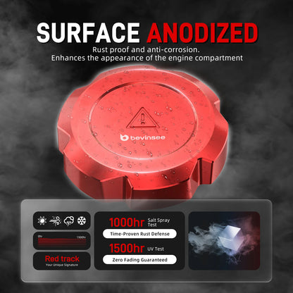 BEVINSEE Coolant Tank Cover For BMW E90 E92 E93 E91 F30 F32 F33 F34 E60 F10 F07 F20 F22 E81 E87 G30 X1 E84 X3 F25 X5 E70 F15 Z4